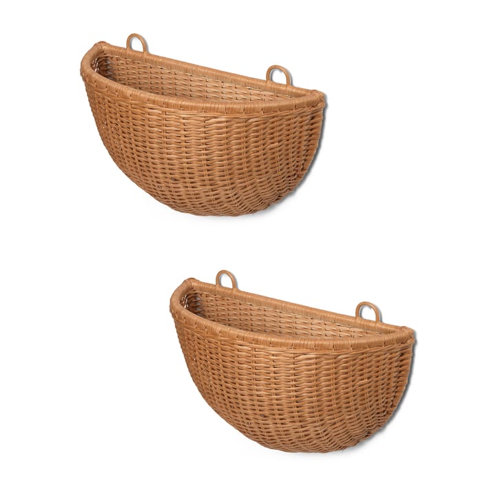 Kosz ścienny Braided 2-pak, Naturalny Ferm Living