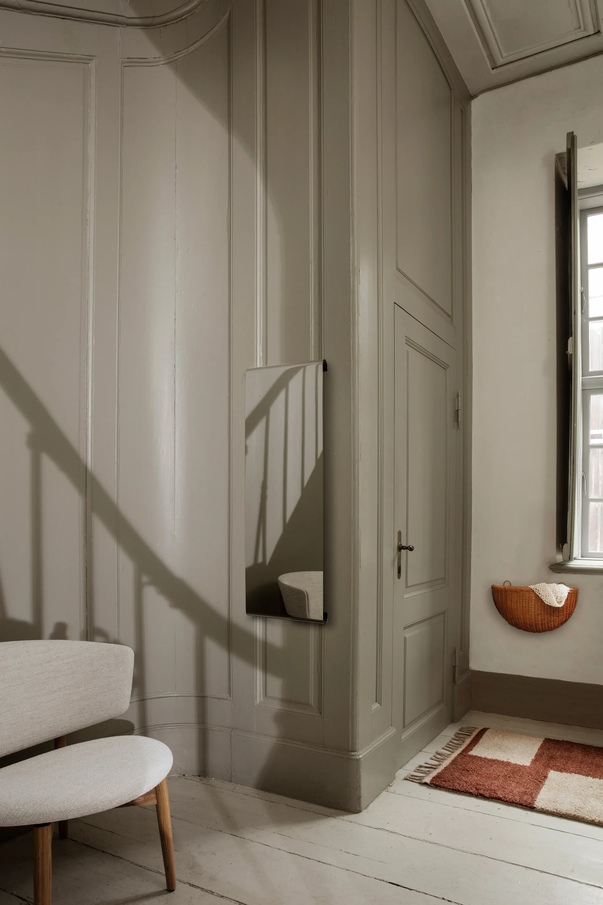 Kosz ścienny Braided 2-pak, Naturalny Ferm Living