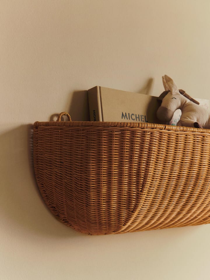 Kosz ścienny Braided wall pocket 25x75 cm, Natural Ferm Living