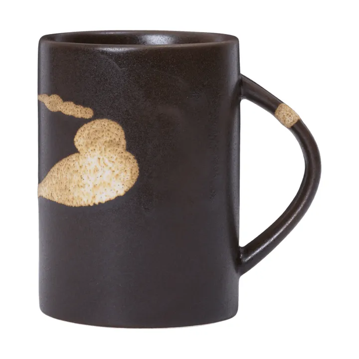 Koyo kubek 300 ml - Dark brown-buff - Ferm Living