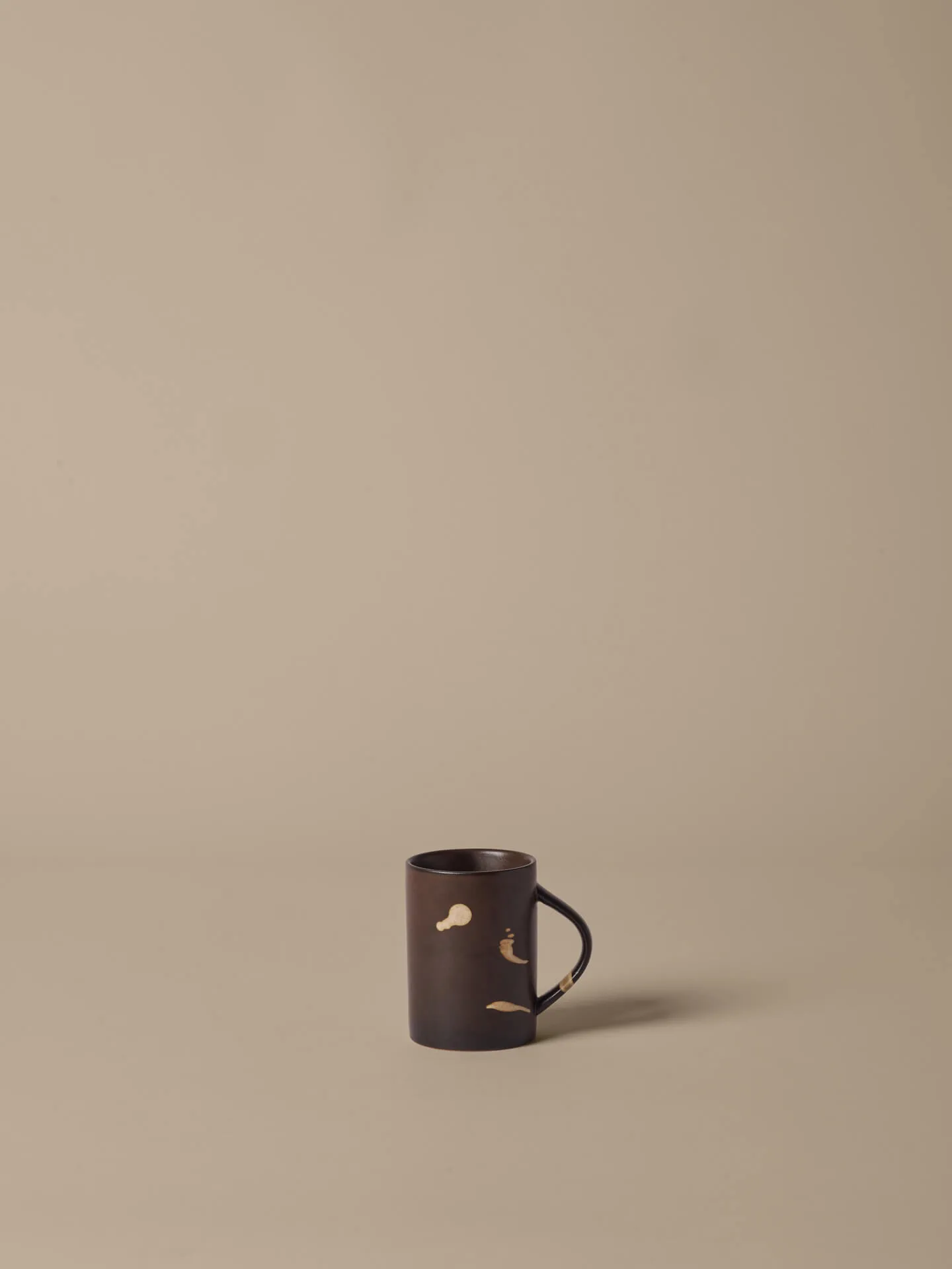 Koyo kubek 300 ml, Dark brown-buff Ferm Living