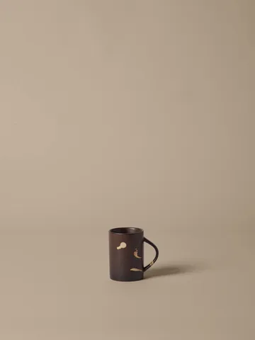 Koyo kubek 300 ml - Dark brown-buff - Ferm Living