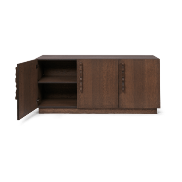 Kredens Unda 146x68x50 cm - Ciemno zabarwiony dąb - Ferm Living
