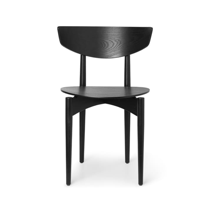 Krzesło Herman - black, Nogi z czarnego lakierowanego jesionu - Ferm Living