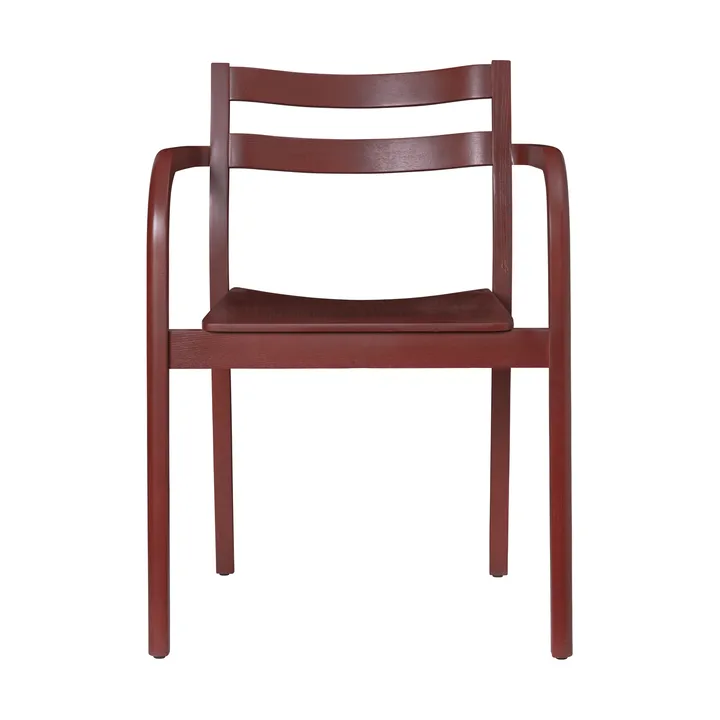 Krzesło z podłokietnikami Boda - Red brown - Ferm Living