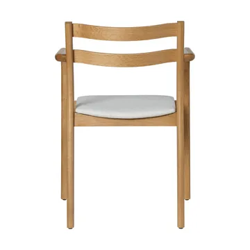 Krzesło z podłokietnikami Boda - Tapicerowane siedzisko, natural oak-off-white - Ferm Living