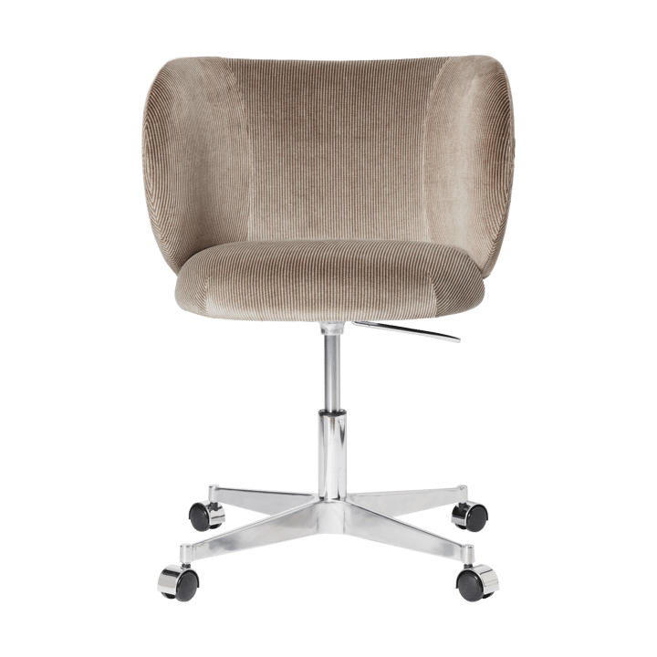 Krzesłona kółkach Rico Devoré Velvet - Flint Grey - Ferm Living