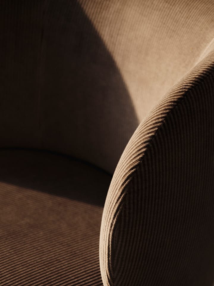 Krzesłona kółkach Rico Devoré Velvet, Flint Grey Ferm Living