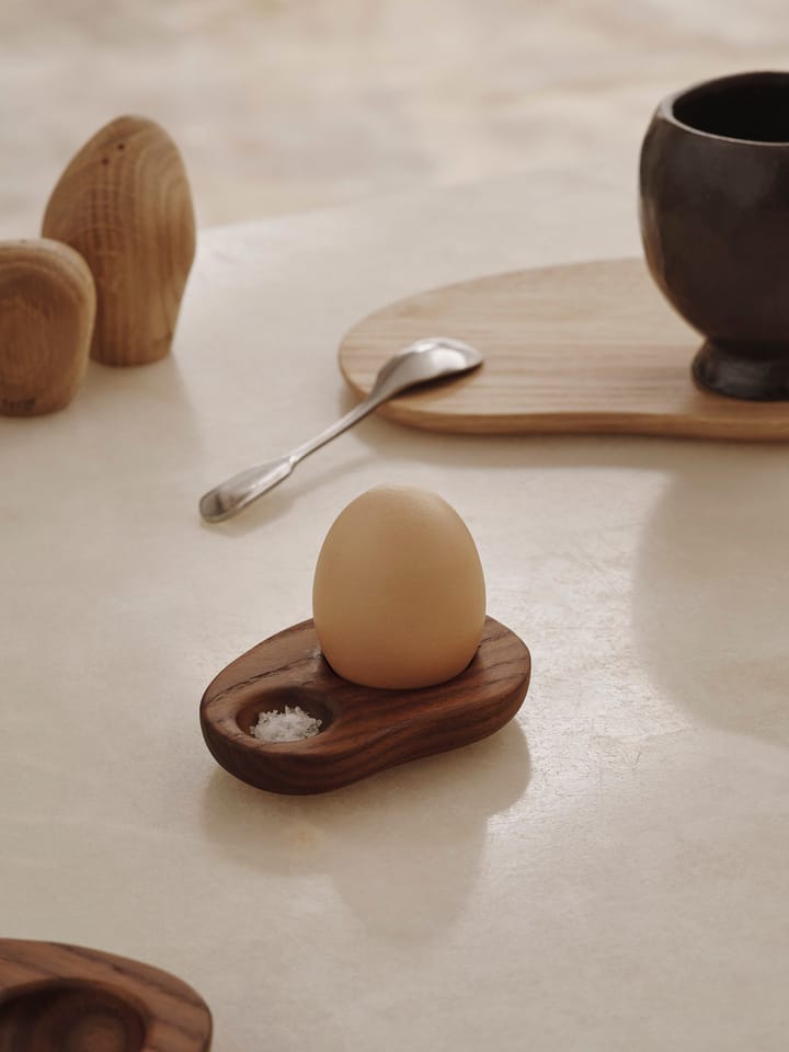 Kubeczek na jajko Cairn 2-pak, Dark brown Ferm Living