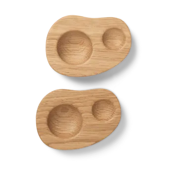 Kubeczek na jajko Cairn 2-pak - Oak - Ferm Living
