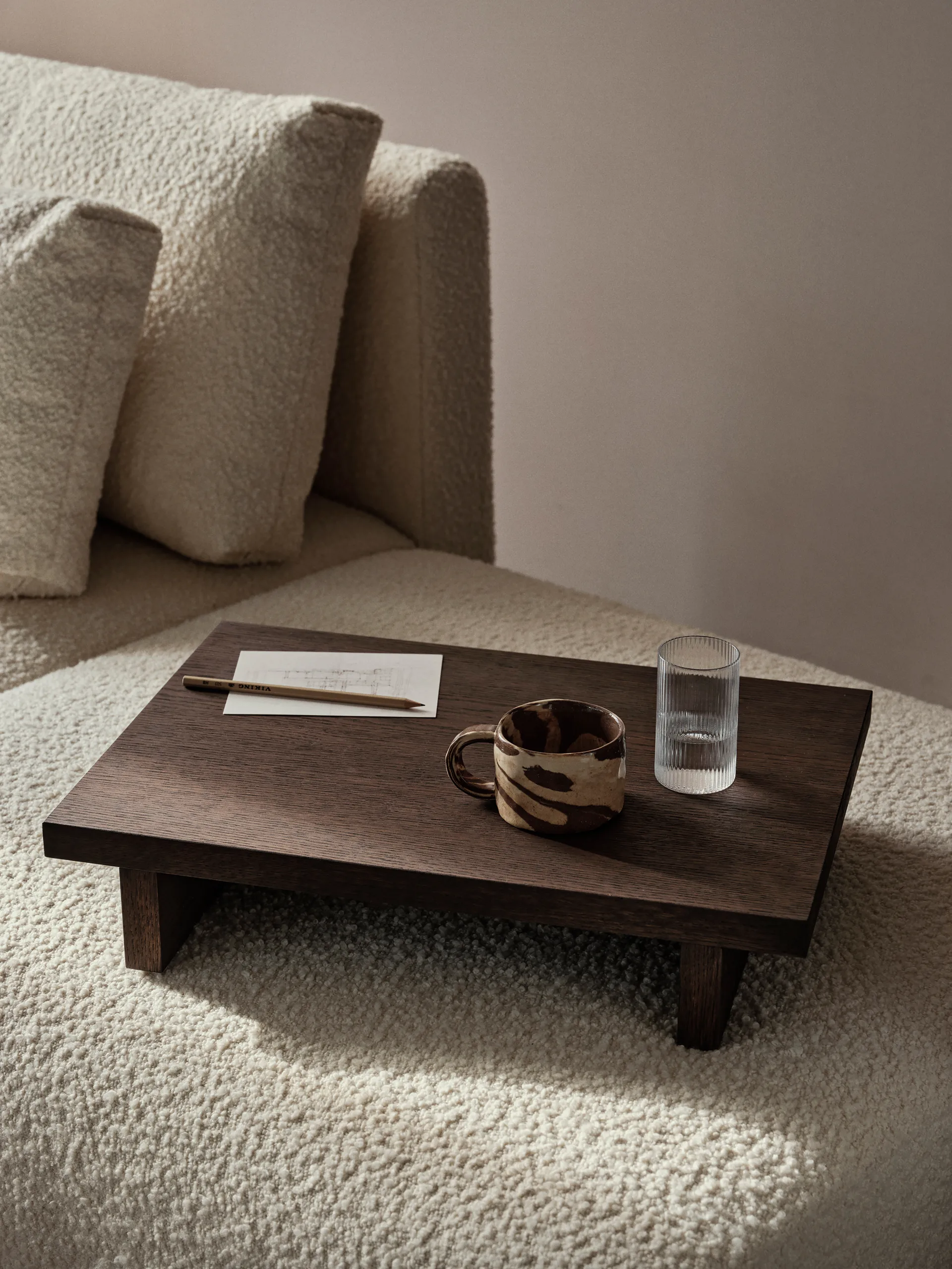 Kubek Ryu, niski 20 cl, Sand-brown Ferm Living