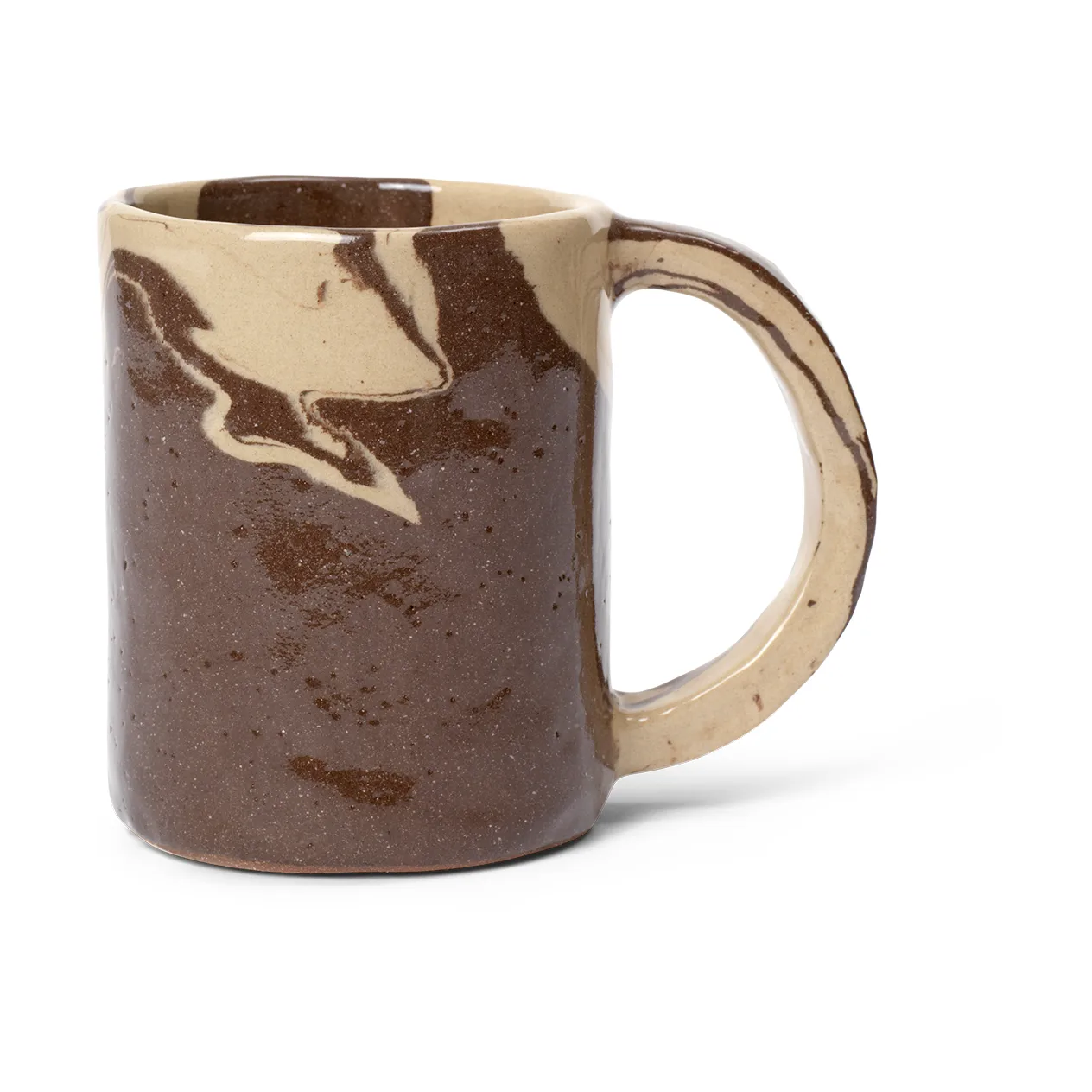 Kubek Ryu, wysoki 30 cl, Sand-brown Ferm Living