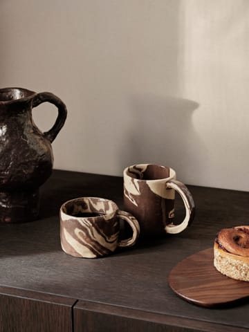 Kubek Ryu, wysoki 30 cl - Sand-brown - Ferm Living