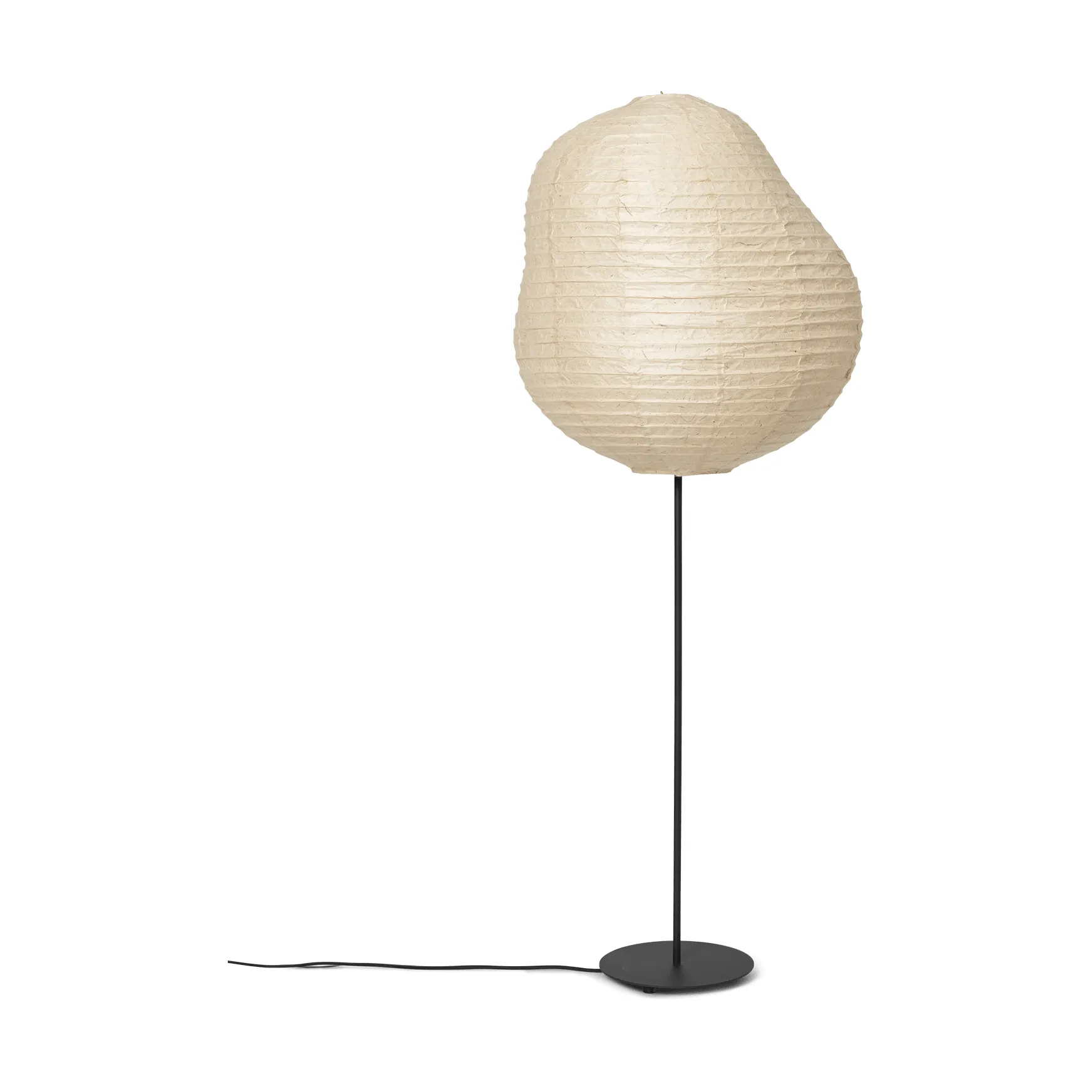 Lampa podłogowa Kurbis high, Natural-black Ferm Living