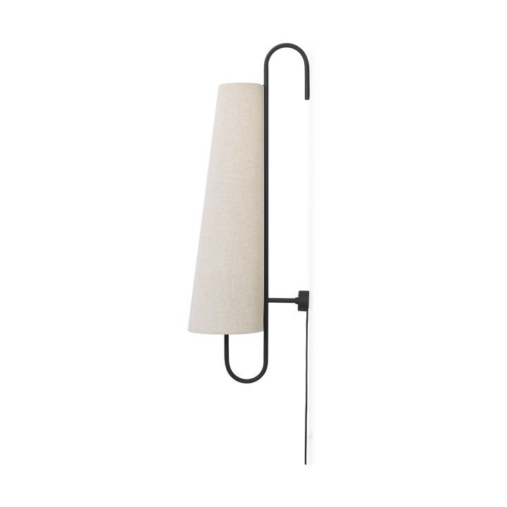 Lampa ścienna Ancora - Czarny-Naturalny - Ferm Living
