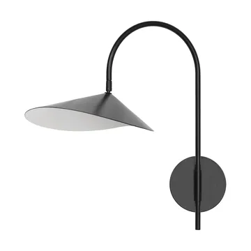 Lampa ścienna Arum Swivel do stałej instalacji - Black - Ferm Living