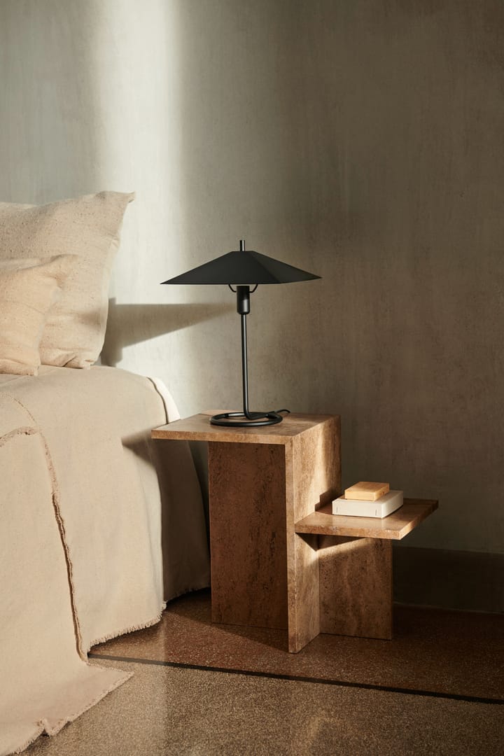 Lampa stołowa Filo kwadratowa - Czarny-czarny - ferm LIVING