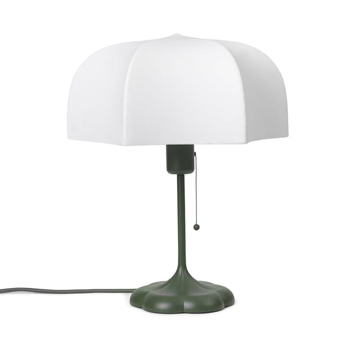 Lampa stołowa Poem Ø30x42 cm - Biały-soczysta zieleń - Ferm Living