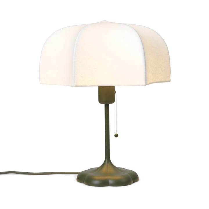 Lampa stołowa Poem Ø30x42 cm - Biały-soczysta zieleń - ferm LIVING