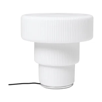 Lampa stołowa Ripple - White, Ø28x28 cm - Ferm Living