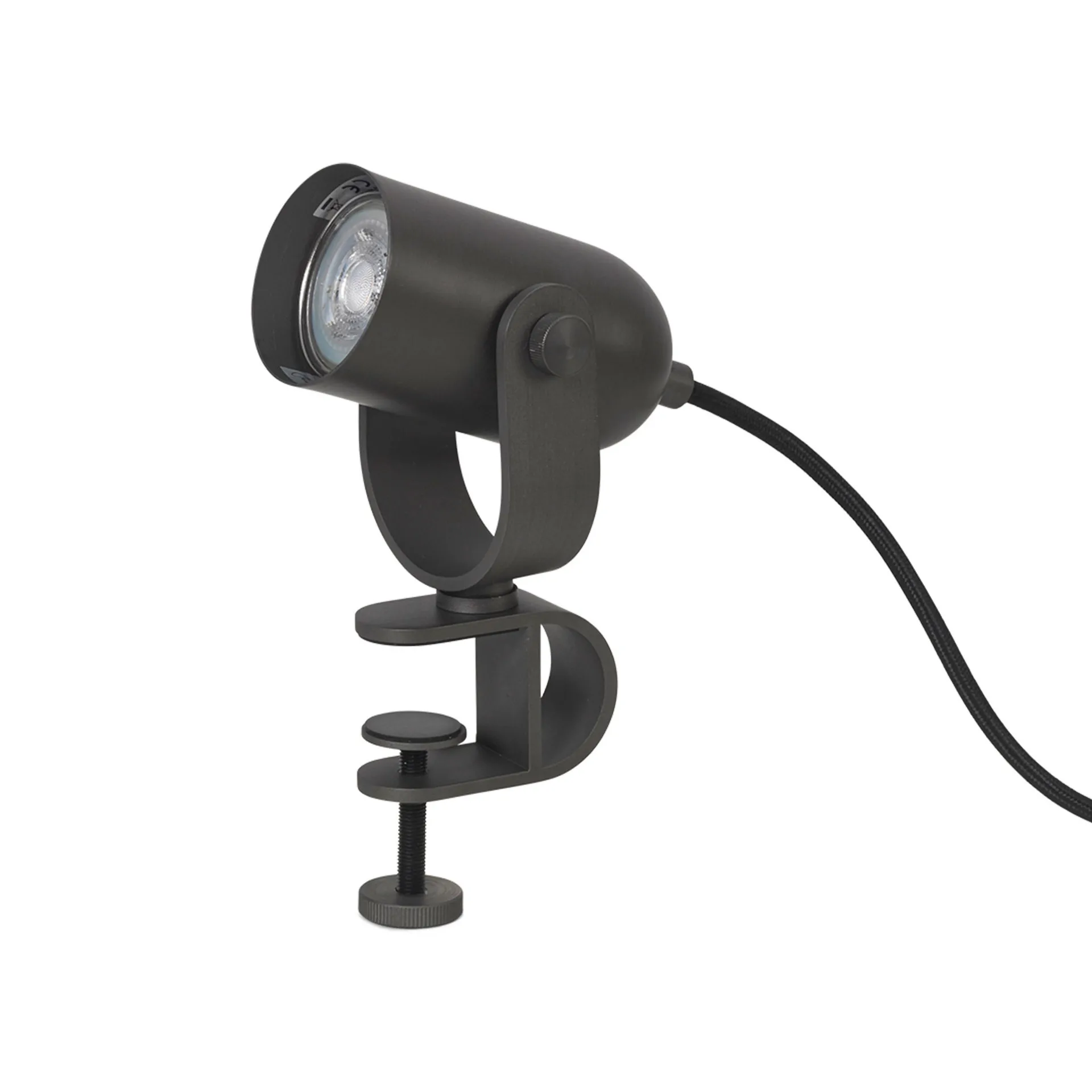 Lampa zaciskowa Ruuvi Ø6x16 cm, Żelazo barwione na czarno Ferm Living