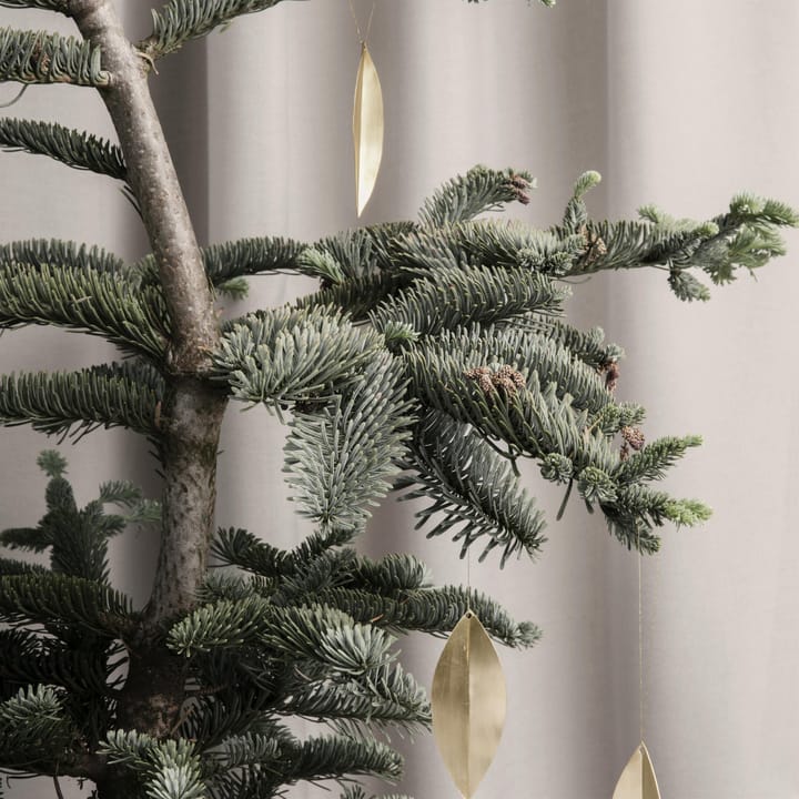 Leaf brass ozdoby choinkowe, 4-pak Ferm Living