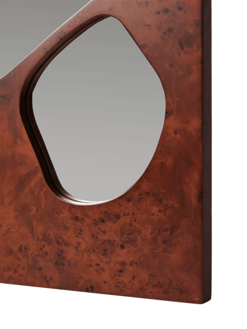 Lustro Folia - Dark stained burl, 82 cm - Ferm Living