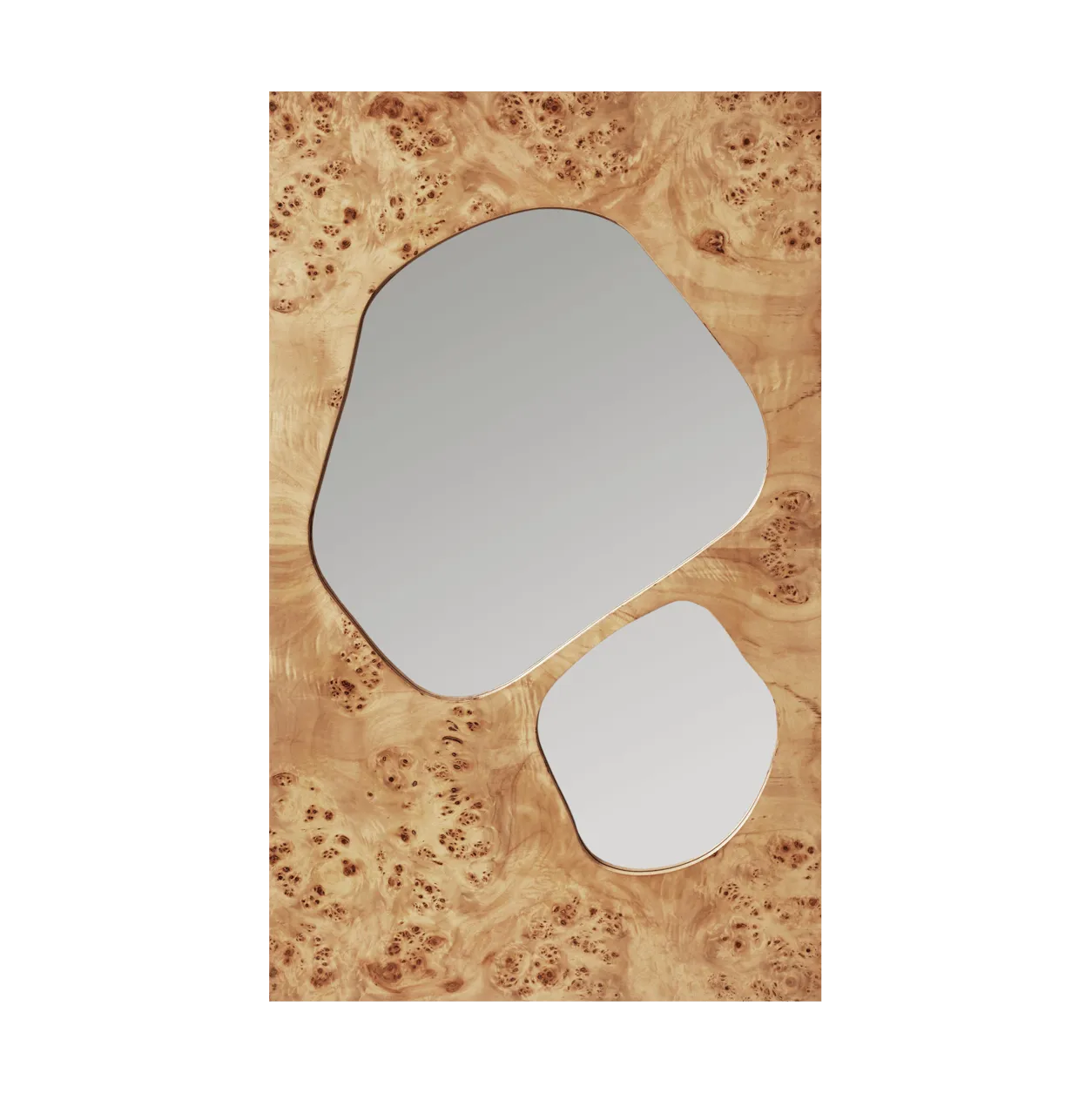 Lustro Folia, Natural burl, 82 cm Ferm Living