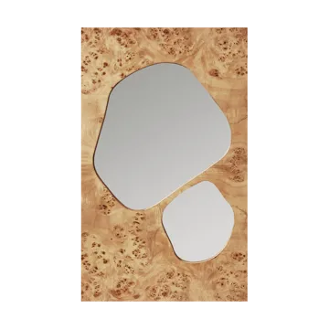 Lustro Folia - Natural burl, 82 cm - Ferm Living