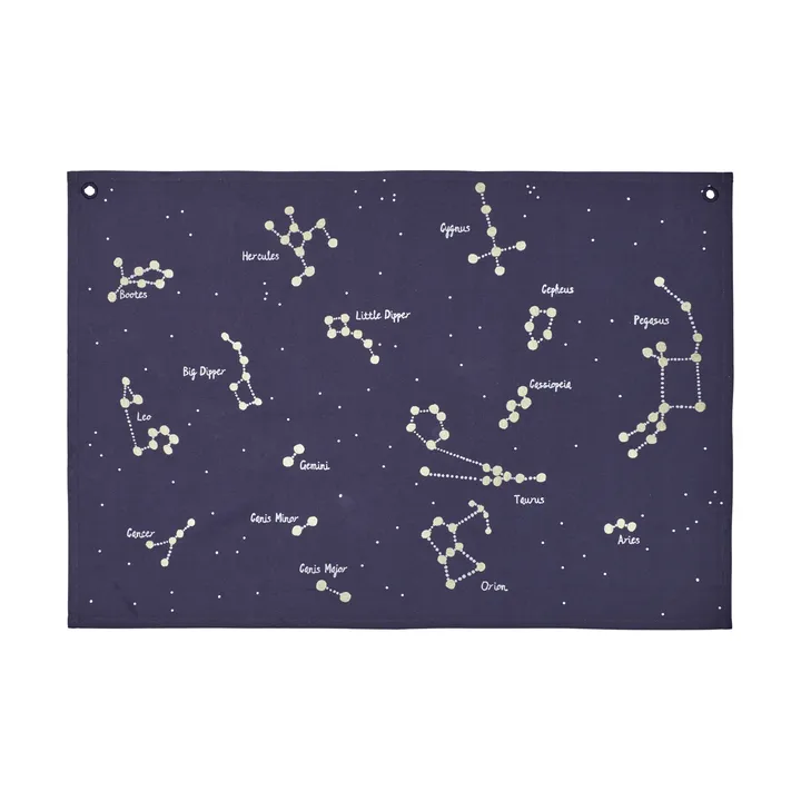 Mapa materiałowa Constellation - Dark blue, 70x100 cm - Ferm Living