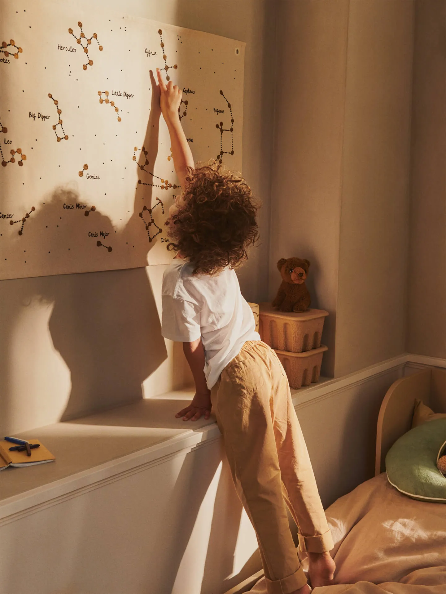 Mapa materiałowa Constellation, Undyed, 70x100 cm Ferm Living