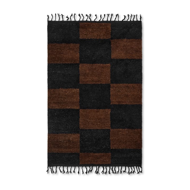 Mara ręcznie tkany dywan 120x180 cm - Black-chocolate - Ferm LIVING