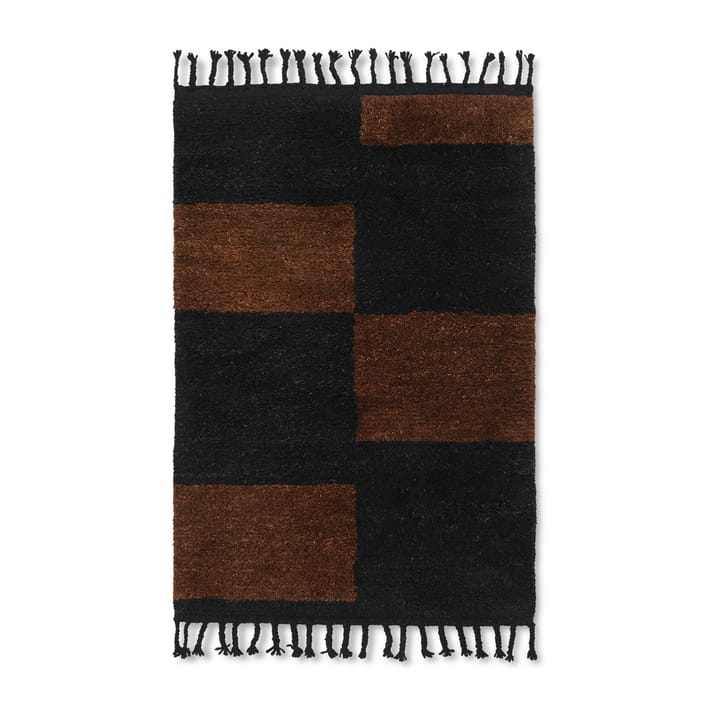 Mara ręcznie tkany dywan  80x120 cm - Black-chocolate - Ferm LIVING