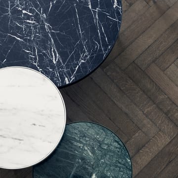 Marble Table słolik kawowy - marmur czarny, medium, czarna podstawka - Ferm Living