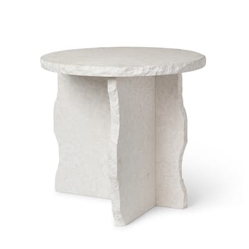 Mineral Sculptural stolik Ø52 cm - Bianco Curia - Ferm Living