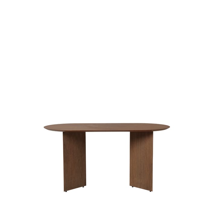 Mingle owalny stół jadalny - walnut veneer, noga kątowa fornir orzechowy, 150 - Ferm LIVING