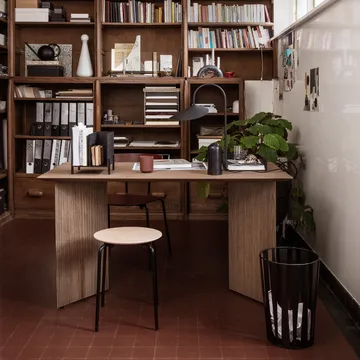 Mingle stół  - dąb czarny, 210cm, nogi metalowe czarne - Ferm Living