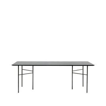 Mingle stół  - dąb czarny, 210cm, nogi metalowe czarne - Ferm Living