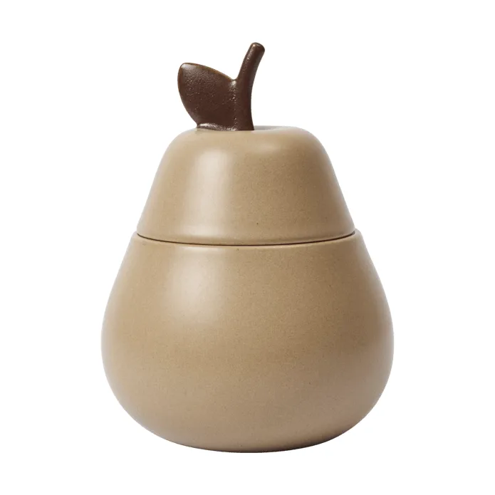 Miska ceramiczna z pokrywką Pear - Cashmere - Ferm Living