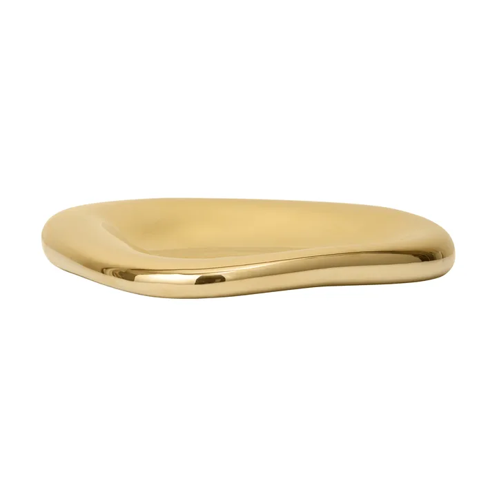 Miska dekoracyjna Bellure centrepiece Ø35 cm - Mosiężne wykończenie - Ferm Living