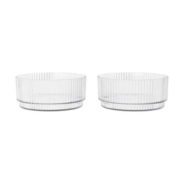Miska dziecięca Ripple kids - Clear, 2 szt. - Ferm Living