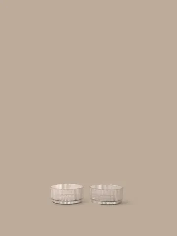 Miska dziecięca Ripple kids - Clear, 2 szt. - Ferm Living