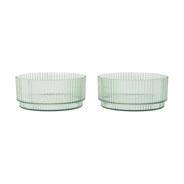 Miska dziecięca Ripple kids - Tea green, 2 szt. - Ferm Living