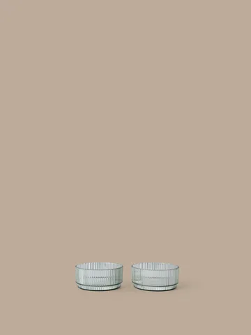 Miska dziecięca Ripple kids - Tea green, 2 szt. - Ferm Living