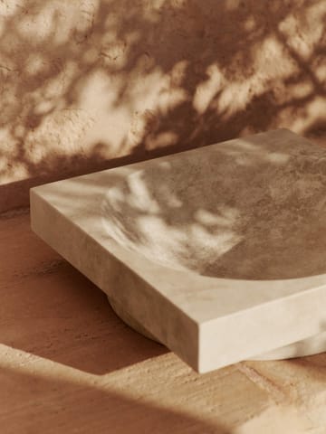 Miska niska dekoracyjna Hew - Travertine - Ferm Living