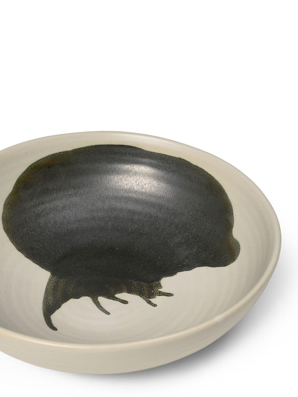Miska Omhu large ⌀28 cm, off white-charcoal Ferm Living