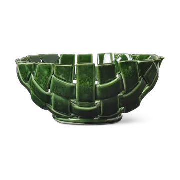 Miska Plait Ø24 cm - Emerald green - Ferm Living