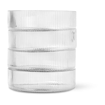 Miska śniadaniowa Ripple 4-pak - clear - Ferm Living