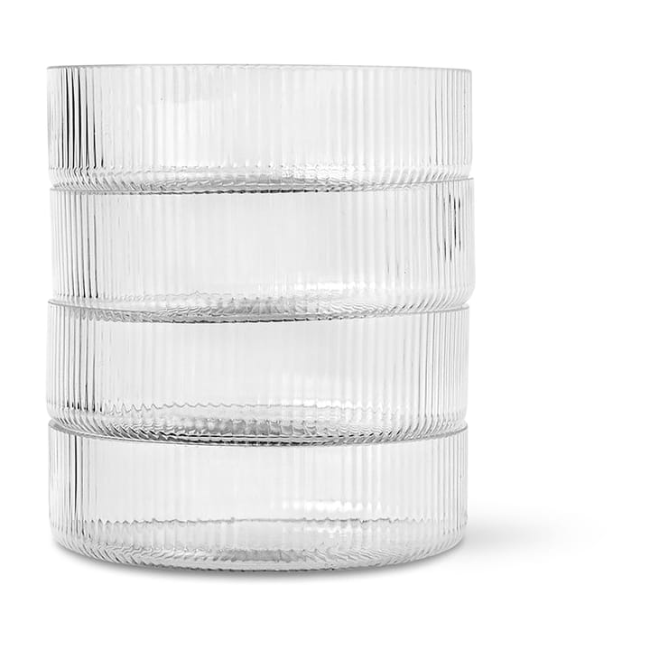 Miska śniadaniowa Ripple 4-pak, clear Ferm Living