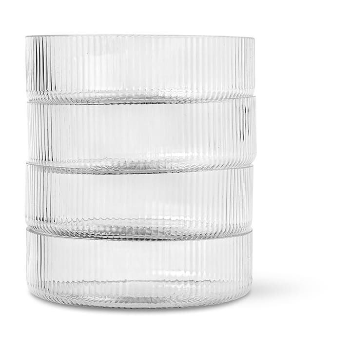 Miska śniadaniowa Ripple 4-pak - clear - ferm LIVING